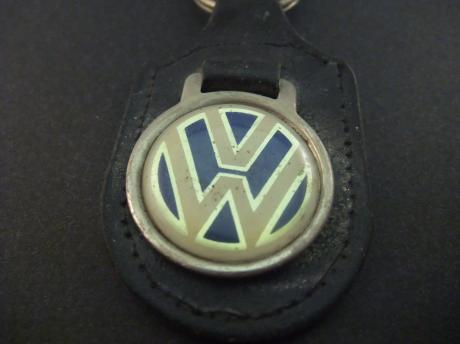 Volkswagen blauw grijs logo sleutelhanger